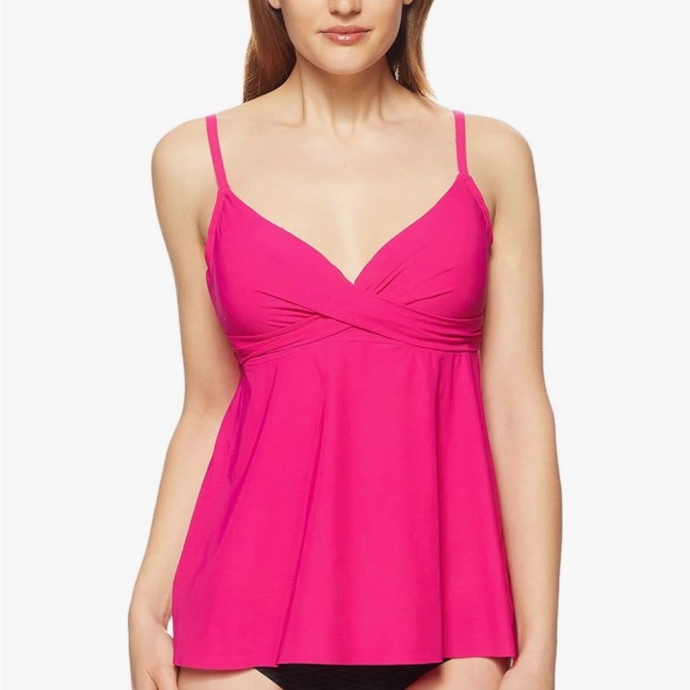 Coco Reef ZINNIA Contours Diamond Wrap Underwire Tankini Swim Top, 8/32 C